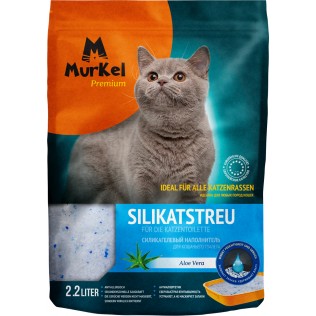 Murkel, Муркель силикагелевый наполнитель для кошек с ароматом алоэ вера, уп. 22л (10кг)