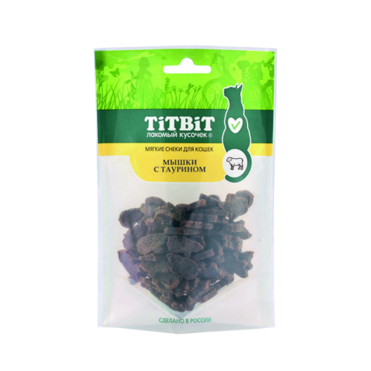 TiTBit "Титбит" Мышки с таурином для кошек (Мягкие снеки) 50 г