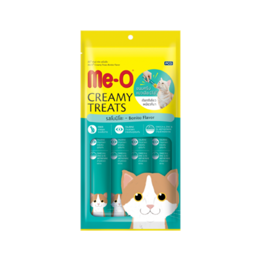 Лакомство для кошек Me-O Tuna Bonito, упаковка 4 штуки.