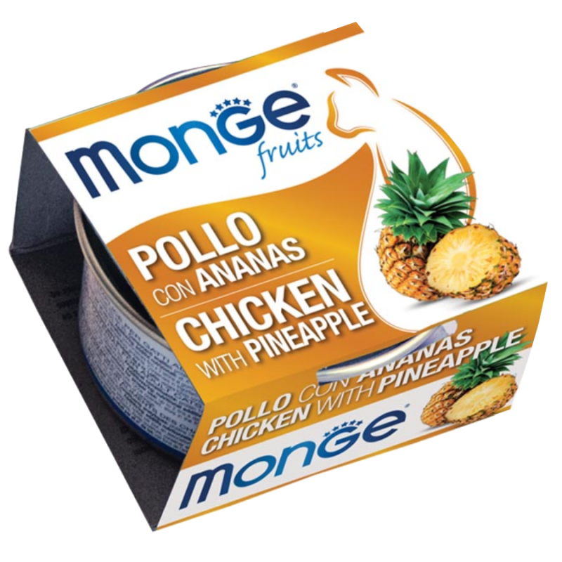 Monge Natural Fruit Chicken & Pineapple Adult. Монже для кошек с курицей и ананасом.
