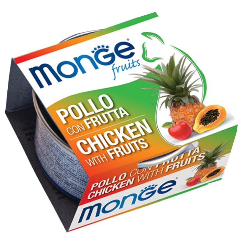 Monge Natural Fruit Chicken & Papaya Adult. Монже для кошек с курицей и папайей.