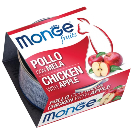 Monge Natural Fruit Chicken & Apple Adult. Монже для кошек с курицей и яблоком.