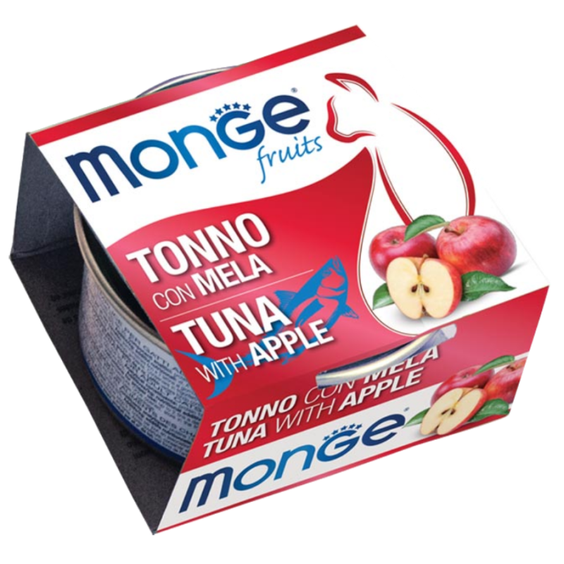 Monge Natural Fruit Tuna & Apple Adult. Монже для кошек с тунцом и яблоком.