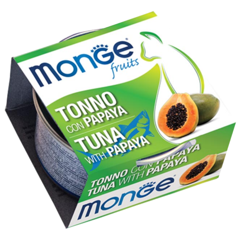 Monge Natural Fruit Tuna & Papaya Adult. Монже для кошек с тунцом и папайей.