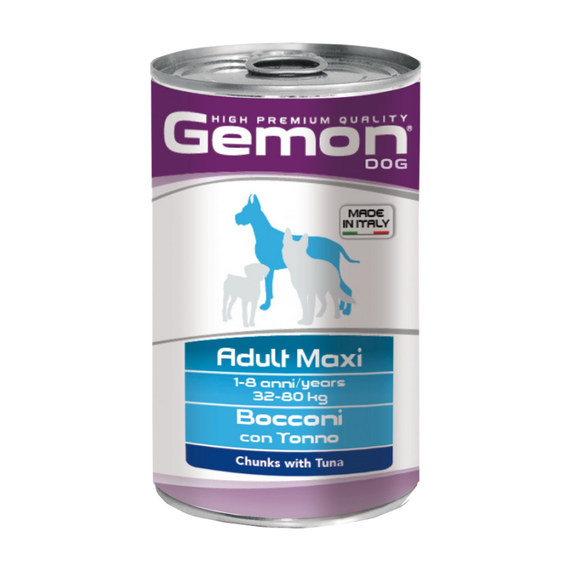 Gemon Maxi Adult 1250gr. Гемон консервы для собак крупных пород, с тунцом