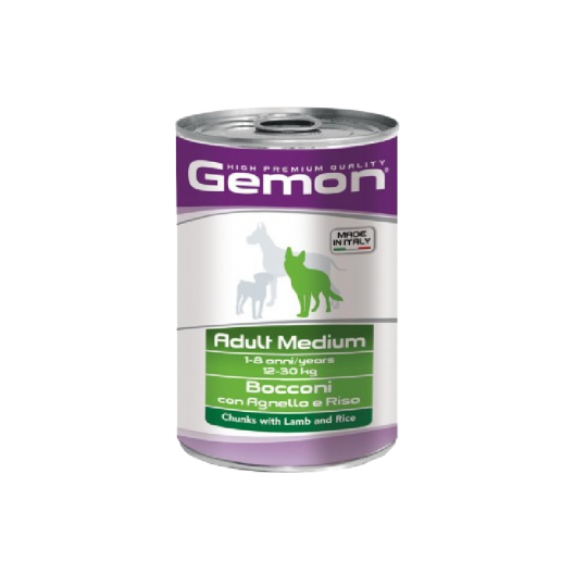 Gemon Medium Adult 1250gr. Гемон консервы для взрослых собак средних пород, с ягненком и рисом