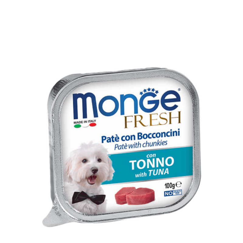 Monge Pate with tuna. Монже для взрослых собак паштет с тунцом.