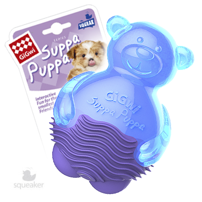 GiGwi Dog Toys. ГиГви игрушка для собак "Мишка с пищалкой" Арт.75424