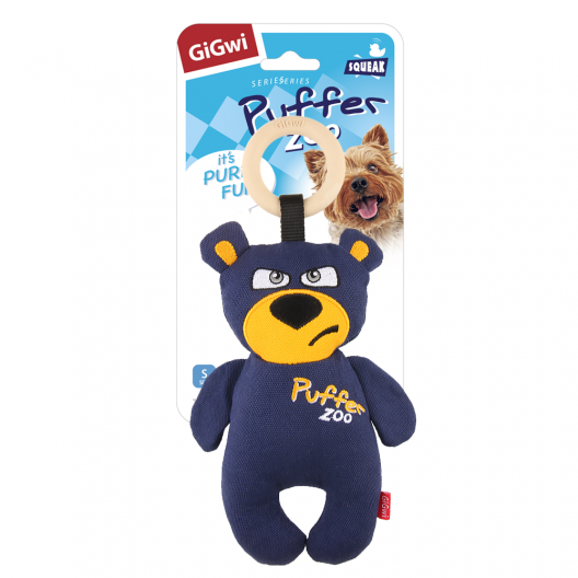 GiGwi Dog Toys. ГиГви игрушка для собак "Медведь с пищалкой" Арт.75500