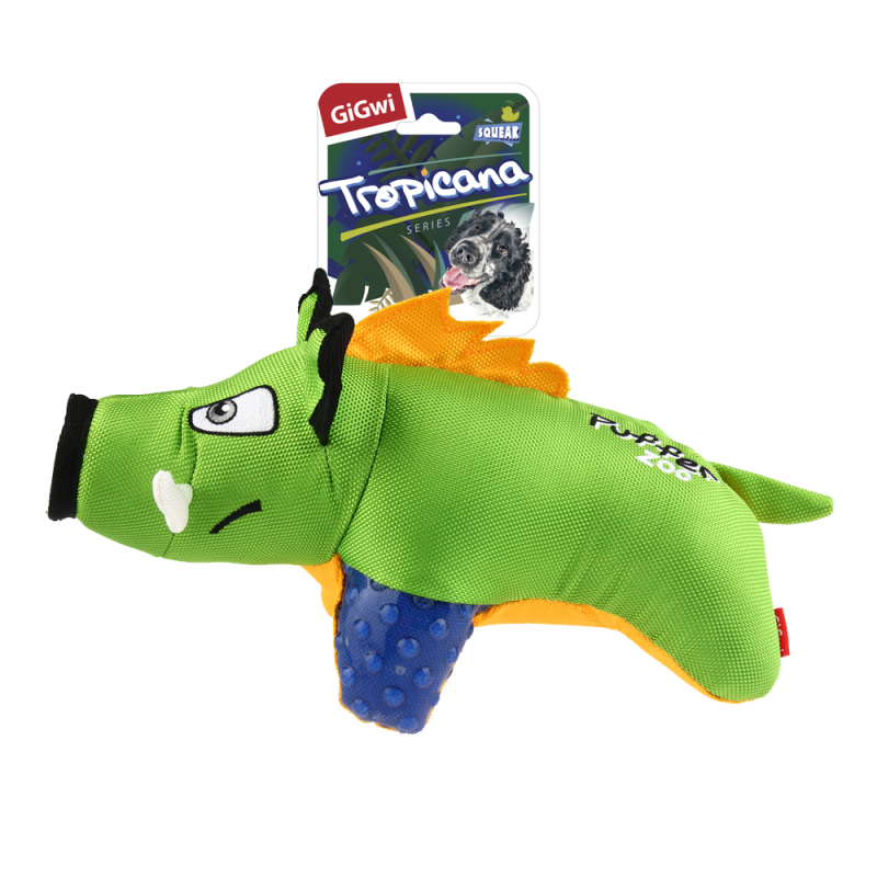 GiGwi Dog Toys. ГиГви игрушка для собак "Кабан с пищалкой" Арт.75502