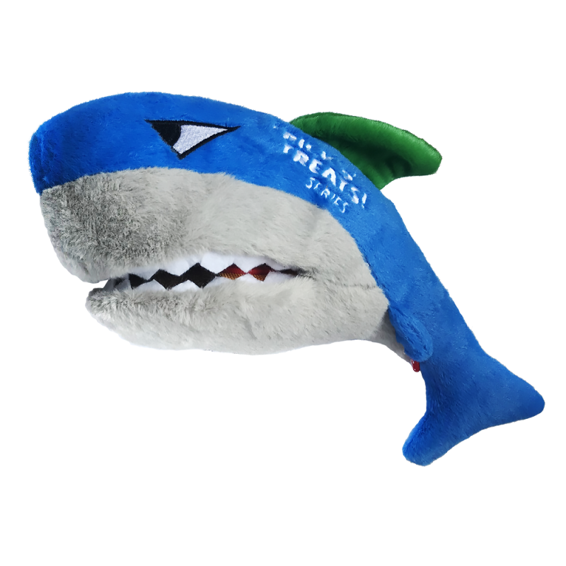 GiGwi Dog Toys. ГиГви игрушка для собак "Акула с пищалкой и нищей для лакомств" Арт.75524