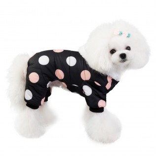 Одежда для животных - комбинезон DaDaGou в горошек, для собак, размер S
