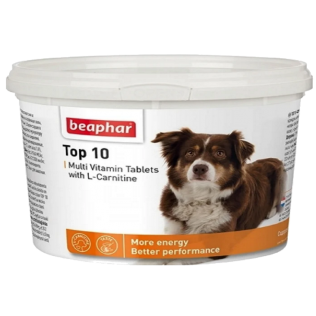 Beaphar Top 10 Multi Vitamin Tablets. Беафар Топ-10 мультивитаминная кормовая добавка для собак и щенков 750 таблеток.