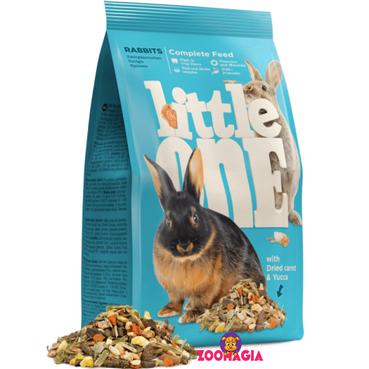 Little One Complete Feed Rabbits. Полнорационный корм Литтл  Ван  для кроликов. 900 гр. 