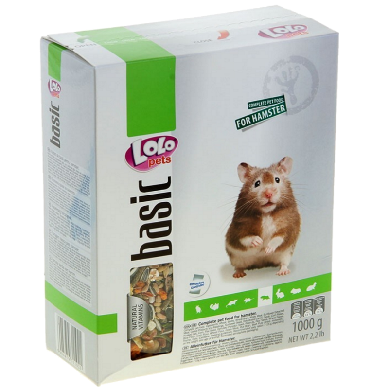 Полнорационный корм Lolo Pets Basic For Hamster, для хомяков. 500гр