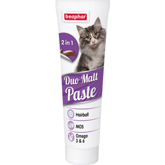 БЕАФАР Мальт паста для вывода шерсти из кишечника двойного действия для кошек 100г (Beaphar Duo Malt Paste)
