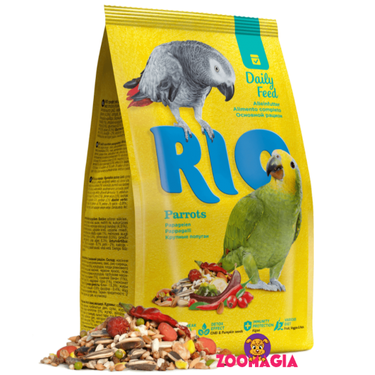 Rio Daily Feed Parrots. Рио основной рацион для крупных попугаев.  1000гр