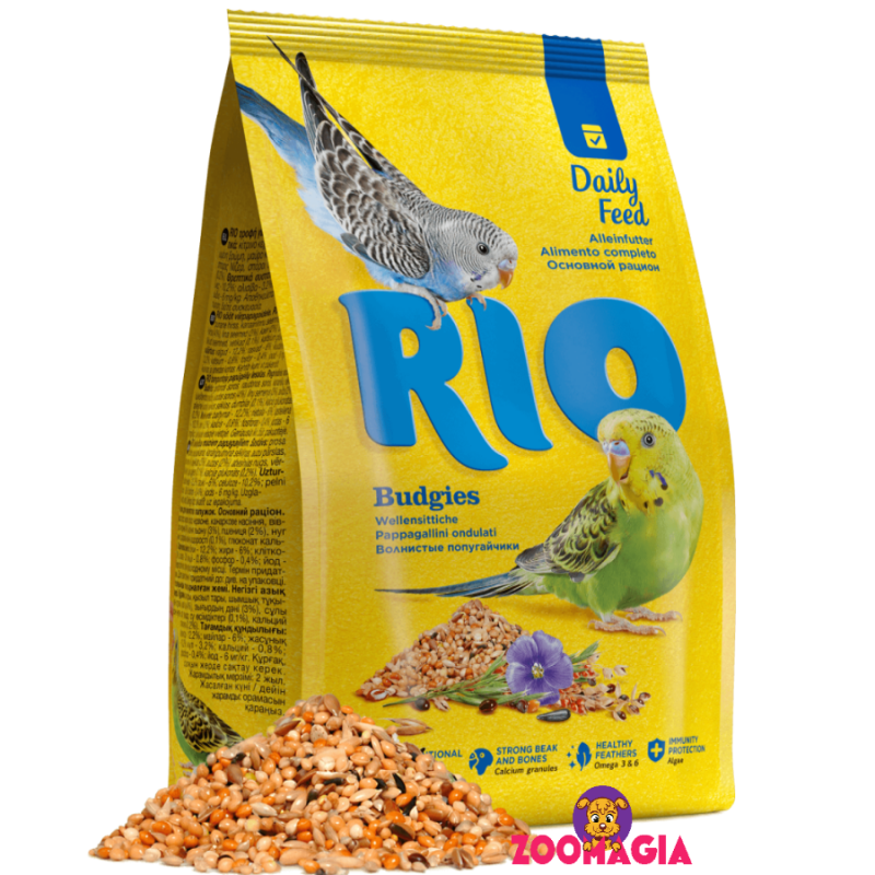 Rio Daily Feed Budgies. Рио основной рацион для волнистых попугаев. 500 гр. 
