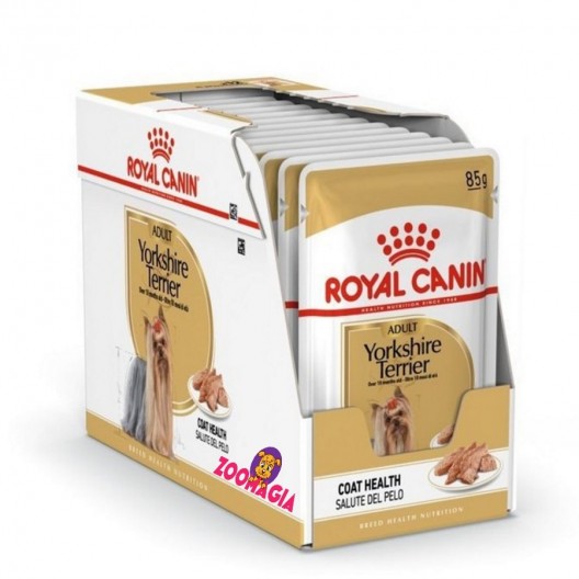 Влажный корм для взрослых собак породы йоркширский терьер Royal Canin Yorkshire Terrier, 12шт * 85гр