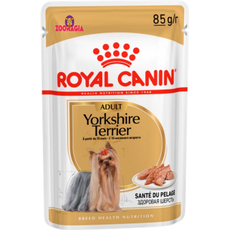 Влажный корм для взрослых собак породы йоркширский терьер Royal Canin Yorkshire Terrier, 85гр