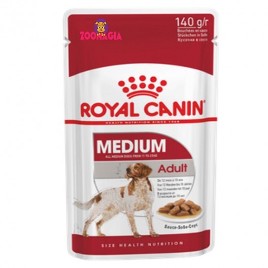 Влажный корм для взрослых собак средних пород Royal Canin Medium Adult, 140гр