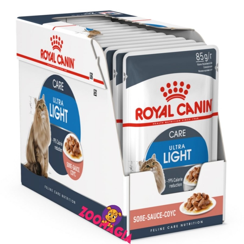 Влажный корм для кошек склонных к лишнему весу в соусе Royal Canin Ultra Light, 12*85 гр.