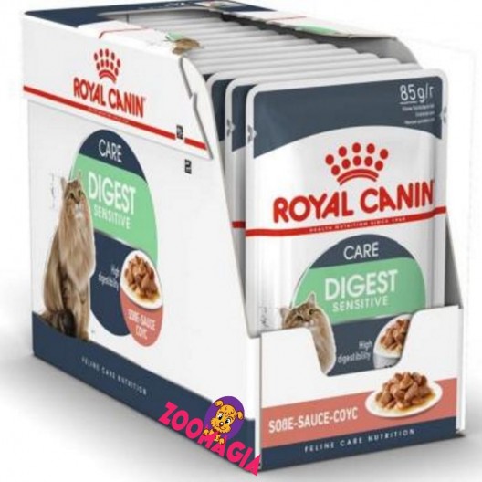 Влажный корм для кошек с чувствительным пищеварением Royal Canin Digest Sensitive(Sensible), 12*85 гр.