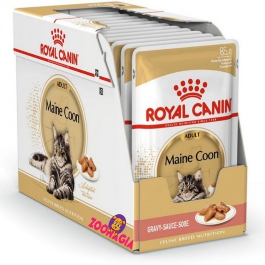 Влажный корм для взрослых кошек породы Мейн-Кун Royal Canin Maine Coon, 12*85 гр.