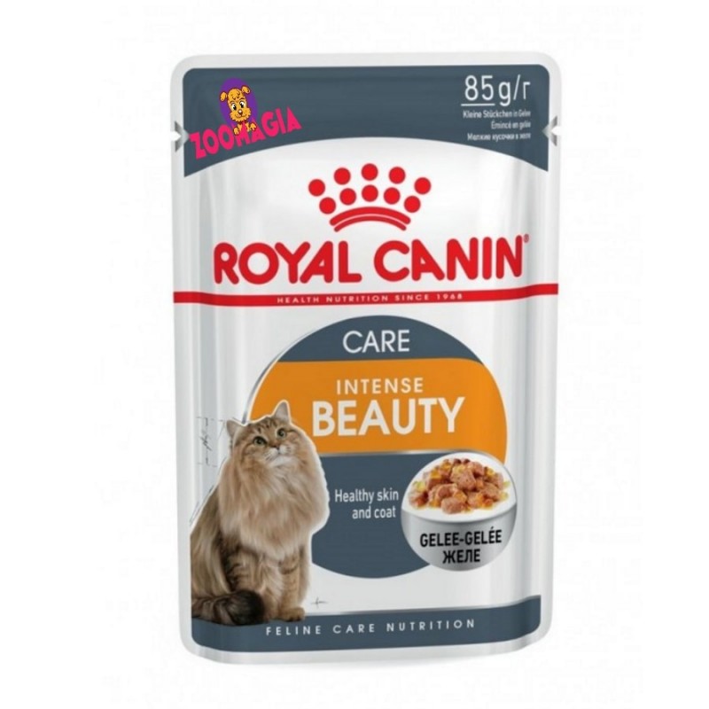 Влажный корм для кошек для поддержания красоты шерсти Royal Canin Intense Beauty In Jelly, 85 г