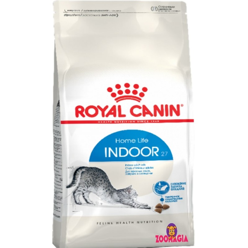 Сухой корм для взрослых кошек постоянно живущих вне улицы, в домашних условиях Royal Canin Indoor, 2 кг
