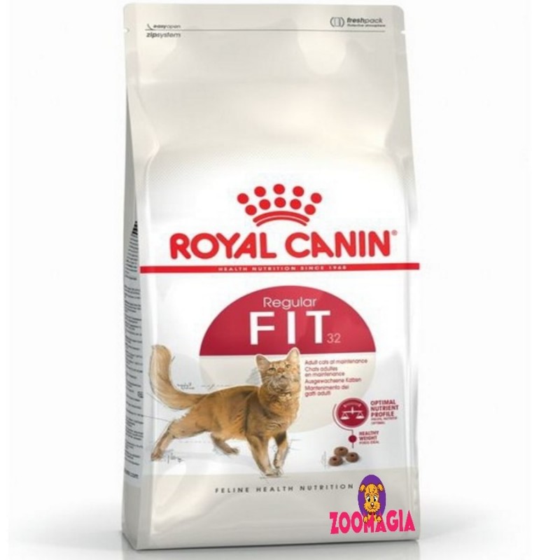 Сухой повседневный корм для кошек с умеренной активностью нерегулярно бывающих на улице Royal Canin Fit 32, 0.4 кг