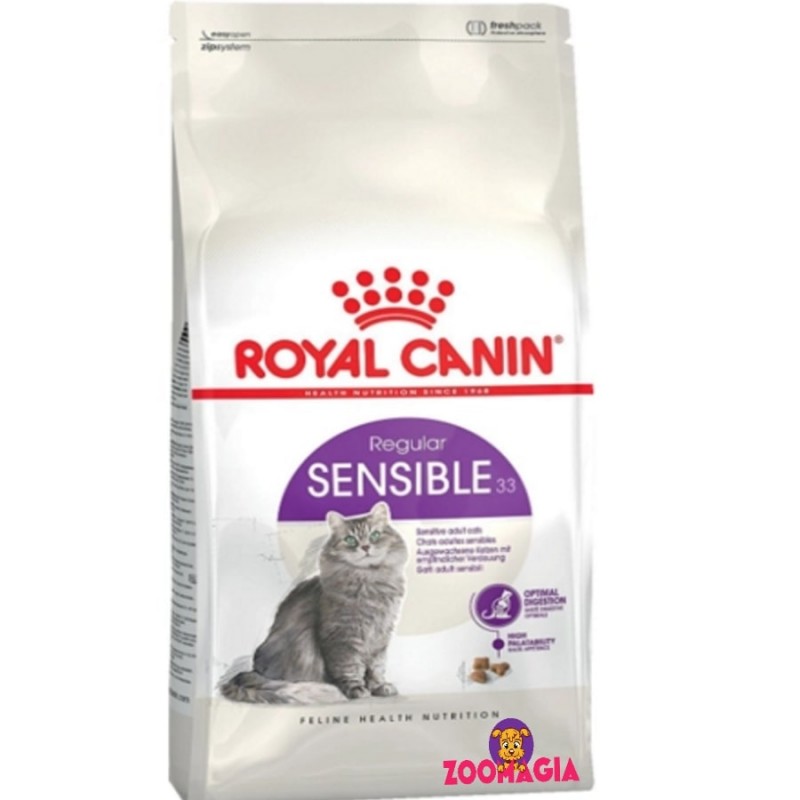 Сухой корм для взрослых кошек с чувствительным пищеварением Royal Canin Sensible 33, 2 кг