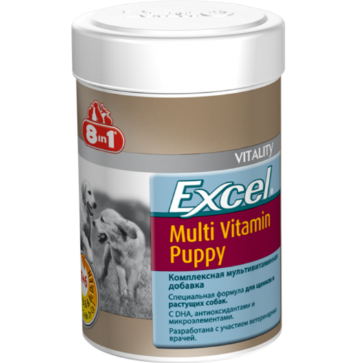 Excel Multivitamin Puppy. Эксель мультивитамины для щенков. 100 таб. 